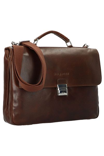 BUGATTI Romano Aktentasche Leder 40 cm tvárový počítač