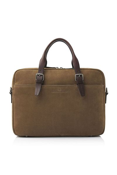 Castelijn & Beerens 41 cm Nubuck Aktentasche - Facial Computer Leder bez látky
