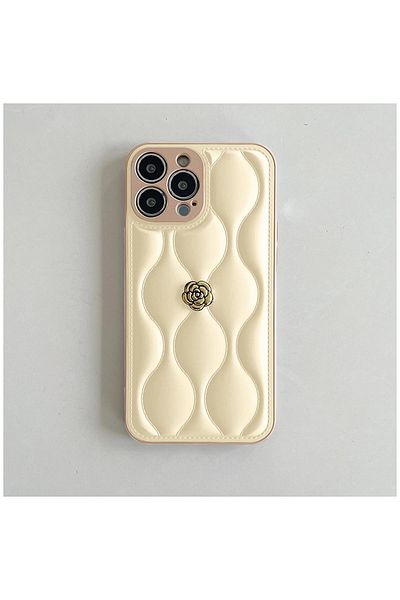 Pro Aksesuar حافظة جلدية متوافقة مع هاتف Apple iPhone 16 Pro Max باللون البيج
