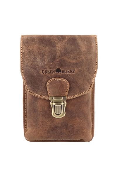Greenburry Vintage Gürteltasche Leder 11 cm
