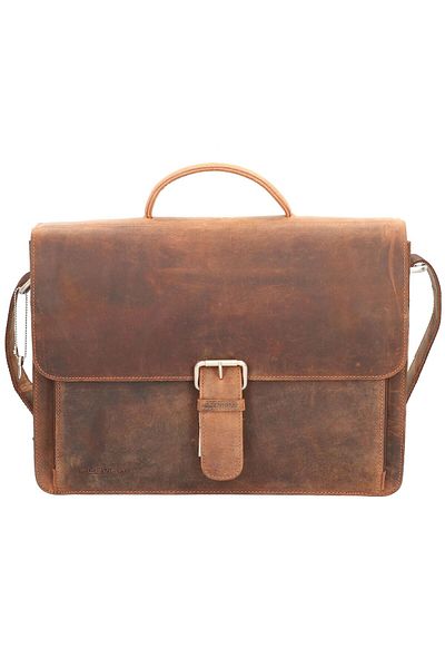 Plevier Retro Aktentasche Leder 41 cm Dizüstü Bilgisayar