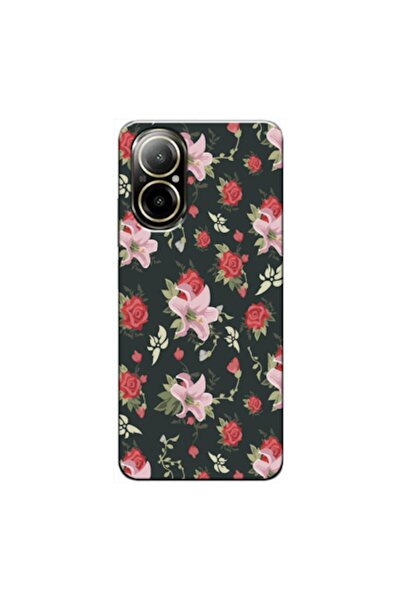 Zebana حافظة سيليكون متوافقة مع هاتف Realme 12 lite Spring Flowers 1 (مطبوعة)