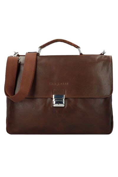 BUGATTI Romano Aktentasche Leder 40 cm tvárový počítač