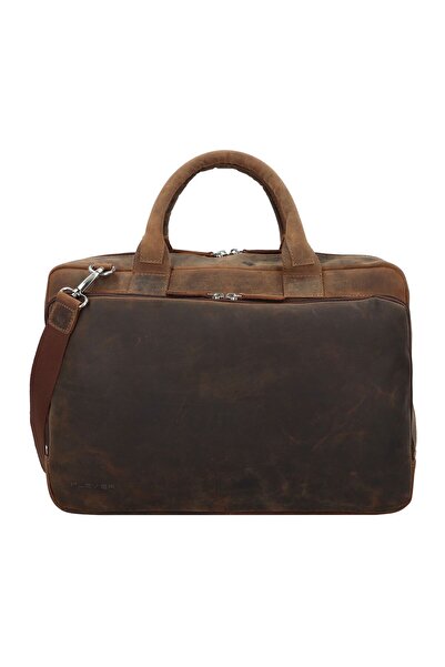 Plevier Retro Colmar Aktentasche Leder 40 cm Laptopfach