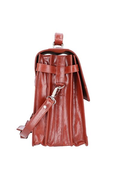 Alassio Mocca Aktentasche Leder 38 cm Gesicht Computer