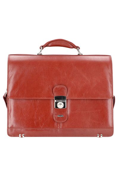 Alassio Mocca Aktentasche Leder 38 cm Gesicht Computer