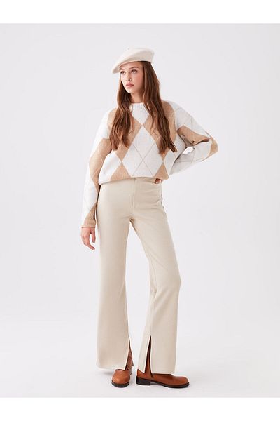 LC Waikiki Slim Fit dámské rovné kalhoty