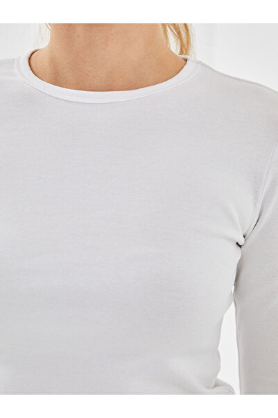 LC Waikiki Crewneck Flat Long Sleeve Women's Bodysuit