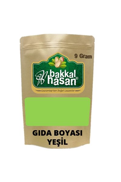 Bakkal Hasan Powder Green Food Dye - 9 g 2 Pieces - Bakkal Hasan