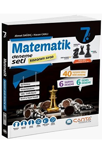 Çanta Yayınları Çanta 2025 7. Sınıf Matematik Kazanım Sıralı Deneme Seti