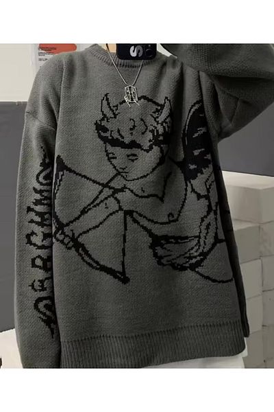 DEEFWEAR Y2k Unisex Oversize πουλόβερ