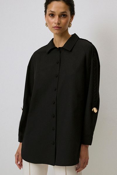 Touché Privé Arm Knitted Embroidered Shirt