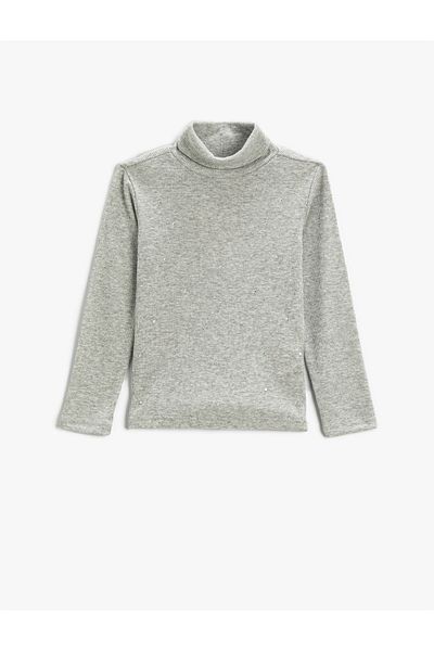 Koton Basic T-Shirt Turtleneck Long Sleeve