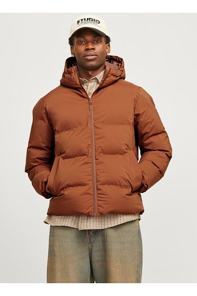 Jack & Jones Кафяво палто 12256887_JJPAYNE ПУФЕР ЯКЕ