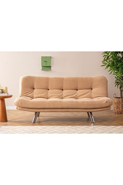 Pafu Hippo Yataklı Üçlü Koltuk - Krem