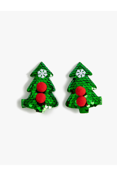 Koton Yılbaşı Temalı Klipsli Saç Tokası Seti