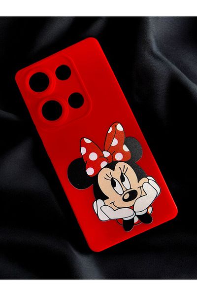 Merwish غطاء حماية من السيليكون Hux Tpu متوافق مع Redmi Note 13 Pro 4G باللون الأحمر