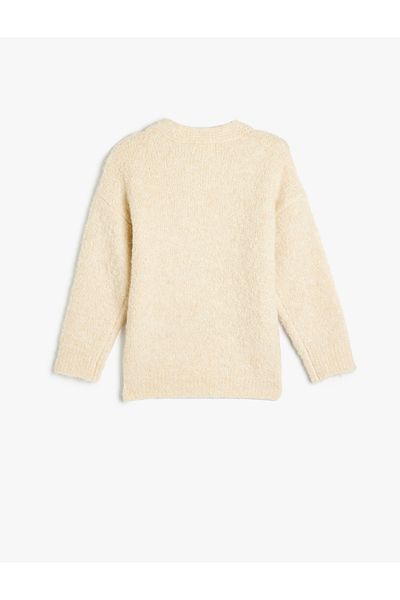 Koton Basic Knitwear Cardigan Long Sleeve Double Breasted Neckline