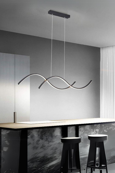 MARKATECH Monica Modern Tasarım Salon Yatak Odası Siyah Mutfak Yemek Masası Ü...