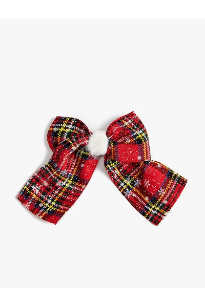 Koton Plaid Bow Buckle