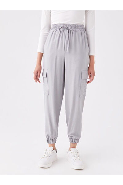 LC Waikiki Standard Fit Women's Cargo Pants with Elastic Waist