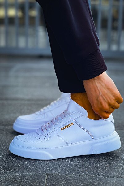 Chekich CH087 CBT Kenton Men's Shoes WHITE / WHITE