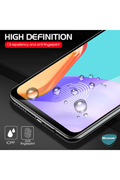 Microsonic Honor 400 Pro Tam Kaplayan Temperli Cam Ekran Koruyucu Siyah