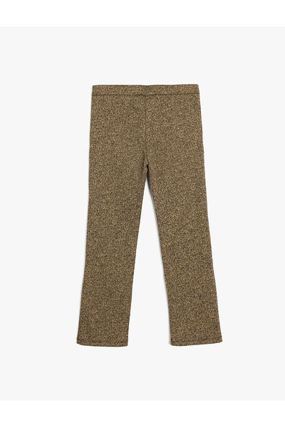 Koton Viscose Blend Slim Fit Trousers with Elastic Waist and Pockets