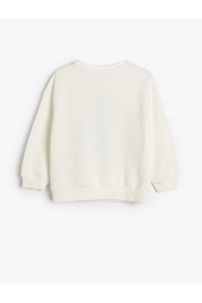 Koton Stitch Licensed Long Sleeve Raster Sweatshirt - Crew Neck