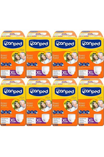 Canped Patient Diapers XL - Large Quantity Absorbent Panties 56 (8Pk*7)
