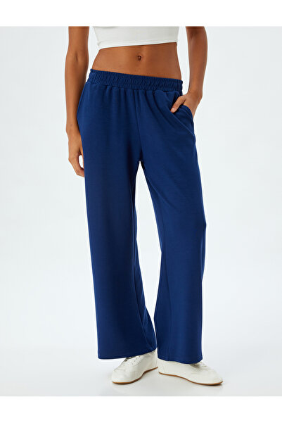 Koton Bol Paça Eşofman Altı Modal Kumaş Beli Lastikli Cepli Rahat Kalıp