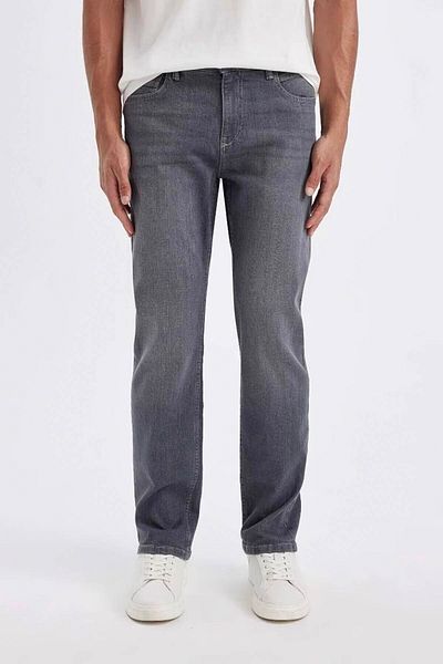 DeFacto Sergio Regular Fit Gray Men's Jeans - B7349Ax/Nm55