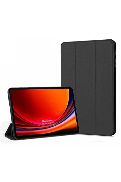 Microsonic Samsung Galaxy Tab S10 FE Plus Kılıf Slim Translucent Back Smart C...