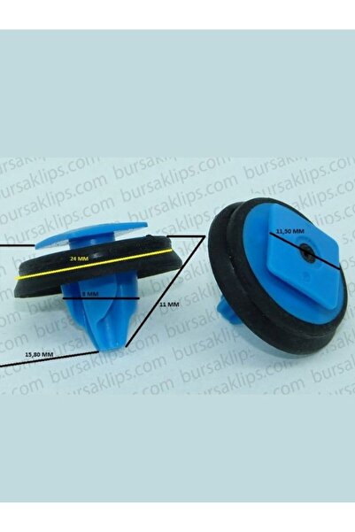 bursaklips FİAT DOBLO, EGEA, 500 PANDA ÇEVRE BAND ÇITA KLİPSİ 735537083 (5 ADET)