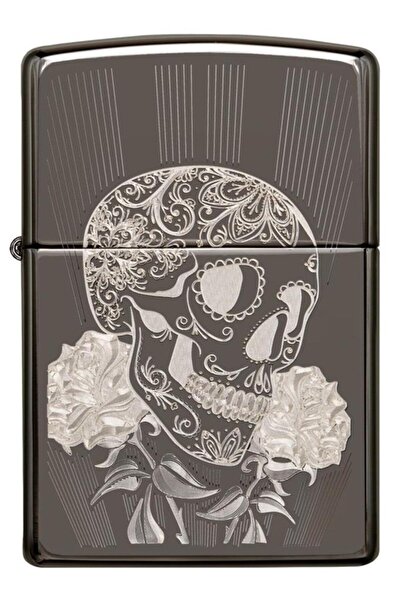 Zippo 150 Fancy Skull Design Çakmak Z-29883
