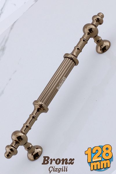 Badem10 Fate Bronze Metal Handle 128 Mm- 12.8 cm Furniture Kitchen Drawer Cabinet Cabinet Handles Handle Handle