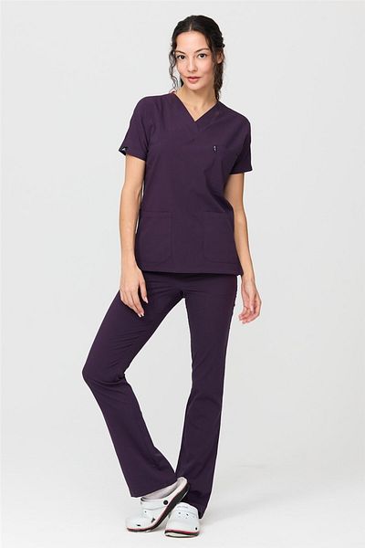 Çatı Medikal Ultralycra Spaniard - Lycra Doctor Nurse Jersey Σετ (ΓΥΝΑΙΚΕΣ), Σκούρο Μωβ