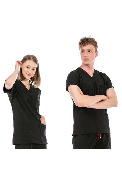 Çatı Medikal UltraLycra Basic - قميص جراحي من الليكرا للأطباء والممرضات (للجن...