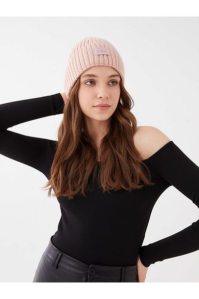 LC Waikiki LCW ACCESSORIES Label Detaillierte Strickmütze für Damen