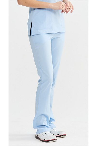 Çatı Medikal Ice Blue Ultralycra Spaniard - Tricou chirurgical pentru femei Lycra Scrubs cu un singur fund