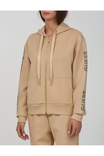 Guess Studs Logo Kadın Scuba Sweatshirt  W4YQ22KBYE2-24k