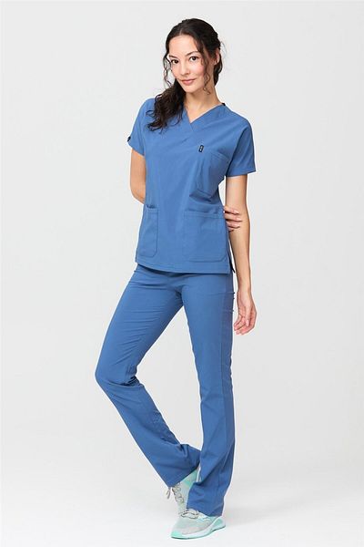 Çatı Medikal Ultralycra Spaniard - Costum pentru scrub pentru doctor din Lycra, uniformă chirurgicală (FEMEI), Ind