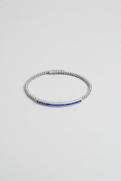 So CHIC... Görkemli Renkler 18 Ayar Beyaz Altın Kaplama Gümüş Kelepçe Bileklik