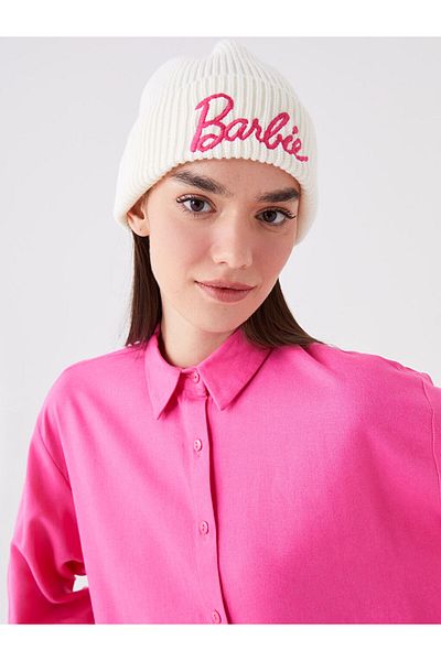 LC Waikiki ACCESSORIES Barbie Embroidered Women's Knitwear Beret