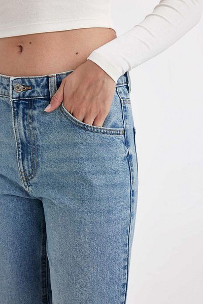 DeFacto Boyfriend-Jeans mit hoher Taille und Knöchellänge