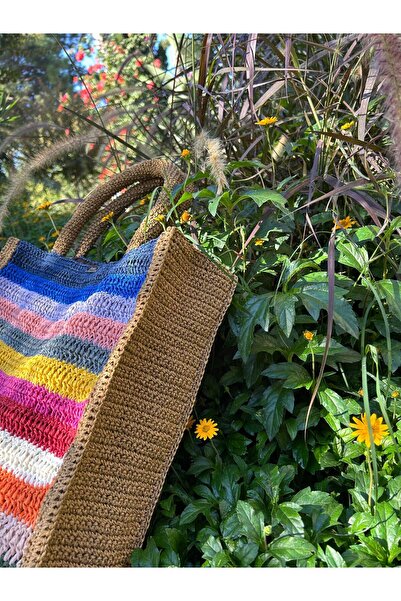 EL YAPIMI HASIR ÇANTA