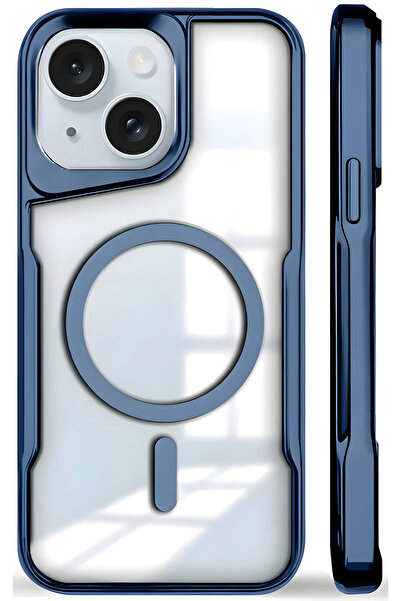 Fibaks İphone 13 - 14 - 15 Kılıf Prizma Kamera Çıkıntılı Magsafe Şarj Destekl...