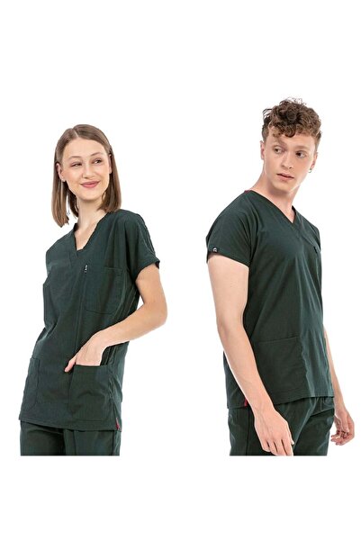 Çatı Medikal UltraLycra Basic - قميص جراحي من الليكرا للأطباء والممرضات (للجن...