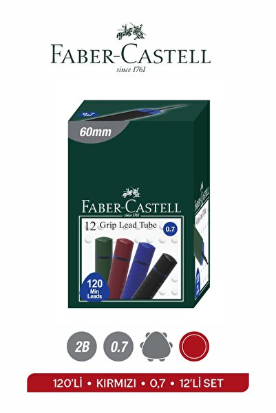 Faber Castell 120Pcs 0.7 Red Color Set of 12