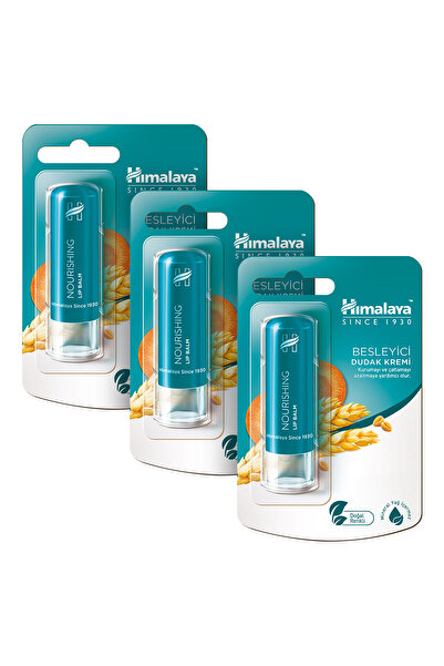 Himalaya Since 1930 Besleyici Lip Balm, Buğday Tohum Yağı, Nemlendirici, %100 Doğal Renk, Silikon Içermez, 4,5 Gr 3 Adet